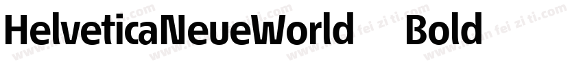HelveticaNeueWorld 75Bold字体转换
